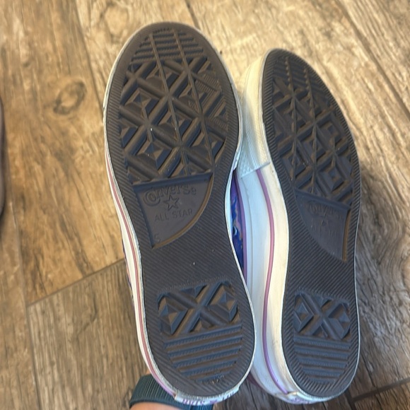 CONVERSE All Star Chuck Taylor platform shoes tie dye purple size 7 - Picture 6 of 7